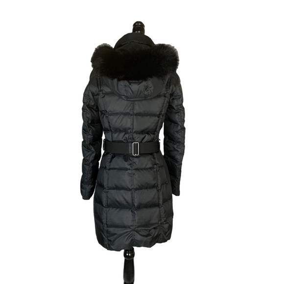 Burberry Abbeydale Puffer Coat with Fox Fur Trimmed Hood - Picture 4 of 16